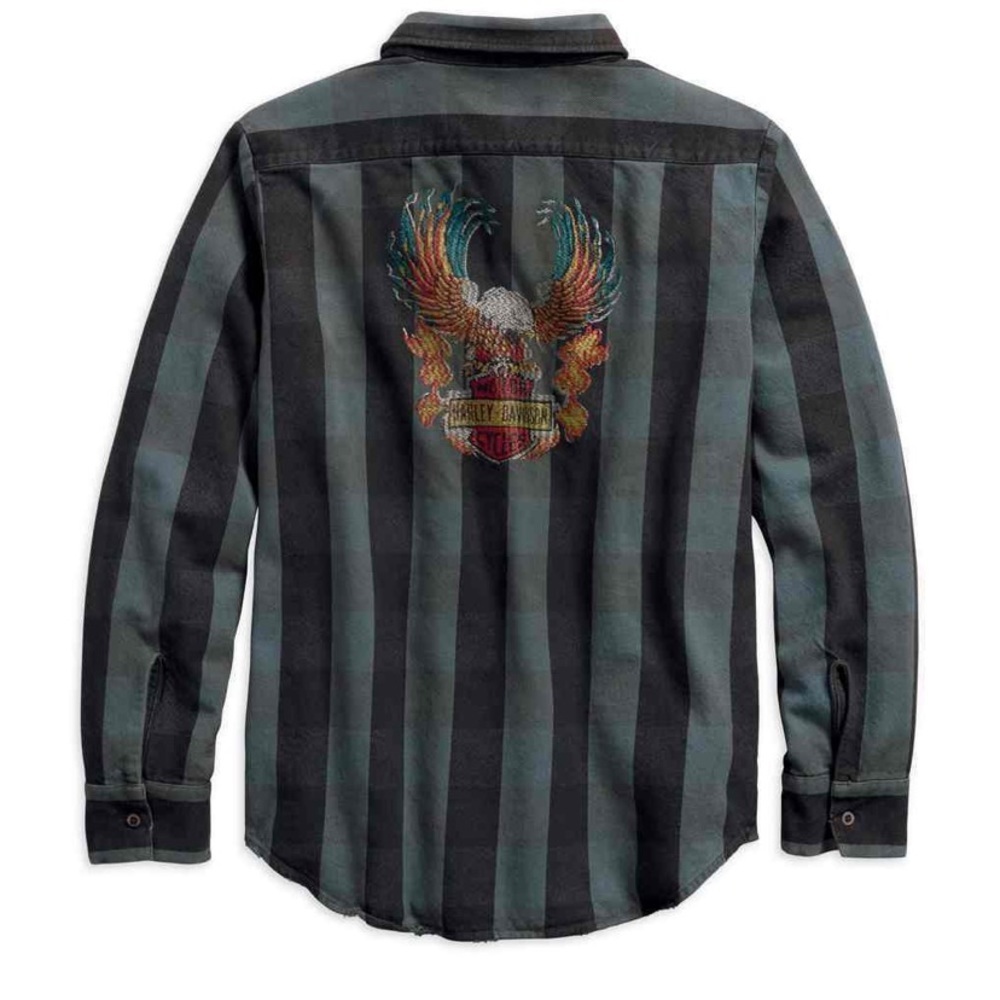 Harley Davidson Slim fit Long Sleeve Woven Shirt